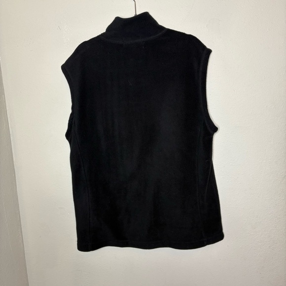 Men's Saddlebred Black Fleece Zip-Up Vest Size Medium - Picture 4 of 5